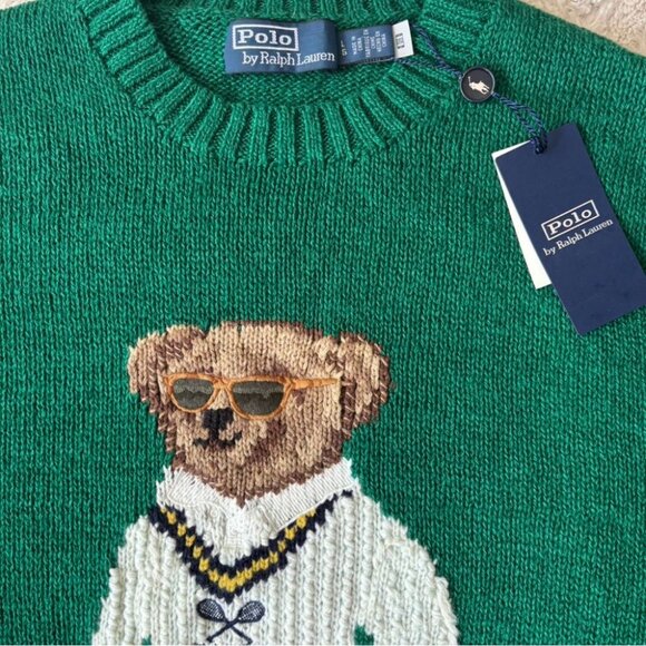 NWT Polo Ralph Lauren Bear Sweater Jumper - Picture 3 of 3